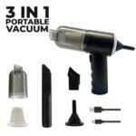 Powerful 3-in-1 Cordless Handheld Vacuum Cleaner – Wet & Dry, Strong Suction For Car, Sofa, Carpet & Home Cleaning