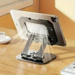 360-rotating-metal-tablet-mobile-adjustable-foldable-and-portable-desk-mount-with-cooling-design-for-phones-tablets-and-small-devices-device-cooling-stand-stainless-steel-stand-t – 1