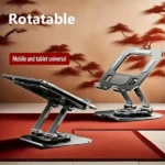 360-rotating-metal-tablet-mobile-adjustable-foldable-and-portable-desk-mount-with-cooling-design-for-phones-tablets-and-small-devices-device-cooling-stand-stainless-steel-stand-t – 1