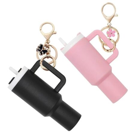 Colorful Mini Stanley Tumbler Key Chain – Cute Miniature Tumbler Charm For Handbags, Backpacks & Car Keys – Portable Stanley Cup Key Chain Accessory -random Color | Key Chain | Stanley Key Chain