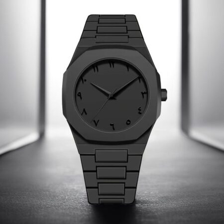 Full Black Aura Quartz Watch – Lightweight Design, , Premium Quality & Finish – Best Quality Analog Watch For Boys – Watch For Men | Full Black Color Watch