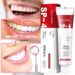 Yayashi Sp-4 Ultra Whitening Toothpaste Probiotic Stain Remover Stain Removing Toothpaste, Protects Gums Freshens Breath, For Everyone