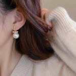 elegant-pearl-drop-earrings-for-women-stylish-dangle-earrings-with-rhinestone-accent-axt-102 – 1