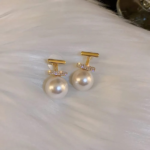 elegant-pearl-drop-earrings-for-women-stylish-dangle-earrings-with-rhinestone-accent-axt-102 – 1